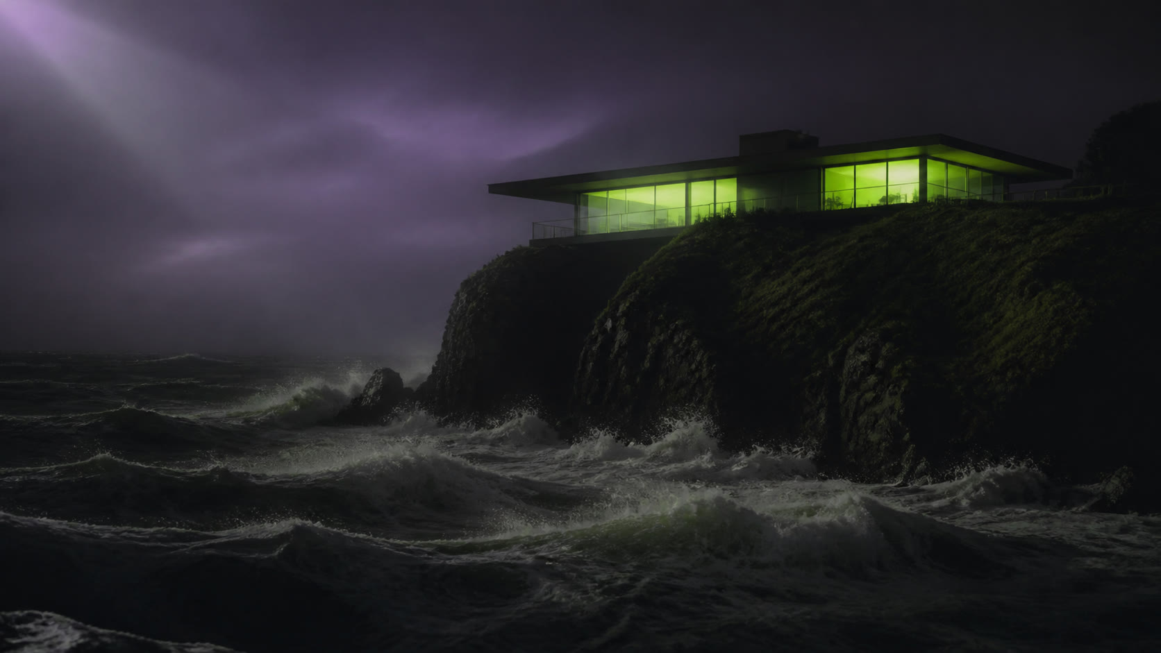 House at the edge cinematic still